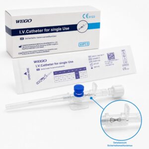 WEGO Sicherheits-Venenverweilkanülen 22G*25mm, 50stk