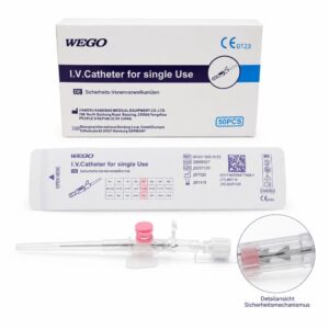 WEGO Sicherheits-Venenverweilkanülen 20G*33mm, 50stk