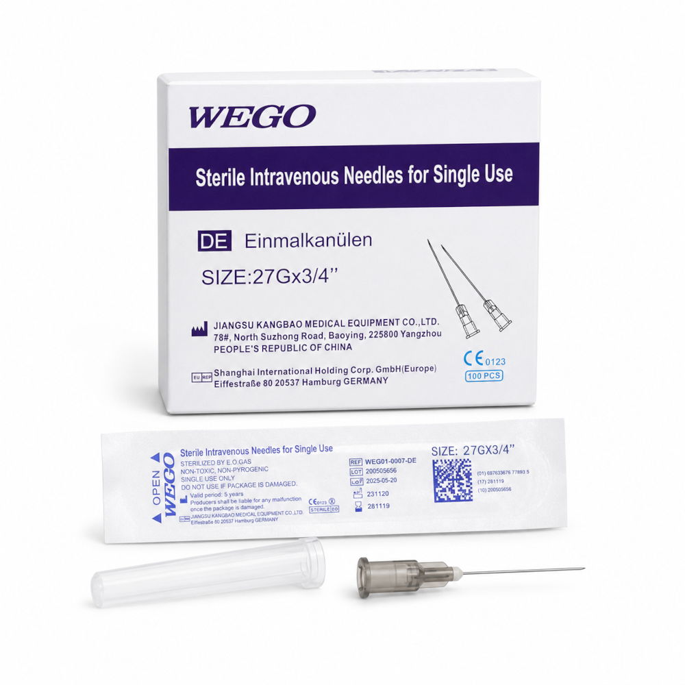 WEGO Einmalkanülen 27G*3/4, 100stk