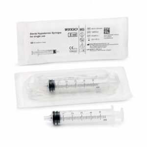 WEGO Einmalspritzen, 3-teilig, 5ml, 100stk