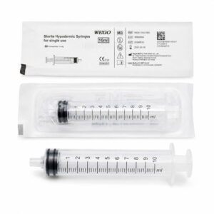 WEGO Einmalspritzen, 3-teilig,10ml, 100stk